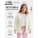 Demisason windbreaker for girls Minaku from SoftShell on fleece, waterproof, light gray, height 92 cm