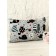 Pillowcase, size 40 × 60 cm, calico, pitch print gray