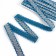 Braid with a wave, blue with silver, in a roll 10 m