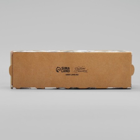 Box for Makarun, confectionery packaging "With love craft" 18 x 5.5 x 5.5 cm-5