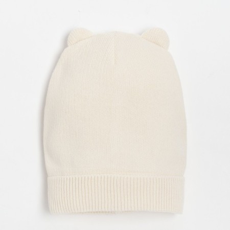 Children's hat, milk color, size 46-50
