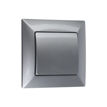 Luazon Lighting "Antei" switch, 10 A, 1 key, hidden, silver-1