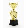 Cup 193, award figure, gold, plastic stand, 23 x 9 x 7.5 cm