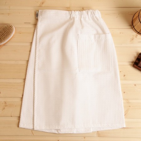 Kilt with a pocket for a bath and sauna, 150x60 cm, waffle, 250g/m-4