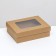 The box is folding, the lid is, with a window, craft, 16.5 x 12.5 x 5.2 cm