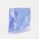 Cosmetic bag with zip-gl, transparent/blue color