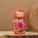 Nesting doll "Avdosya", red dress, 5 puppet, 18 cm