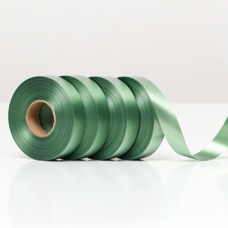 Ribbon for decor and gifts, olive, 2 cm x 45 m-1