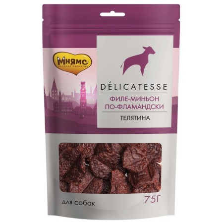 Mnyams delicacy "File Mignon in Flagmansk" for dogs, 75 g
