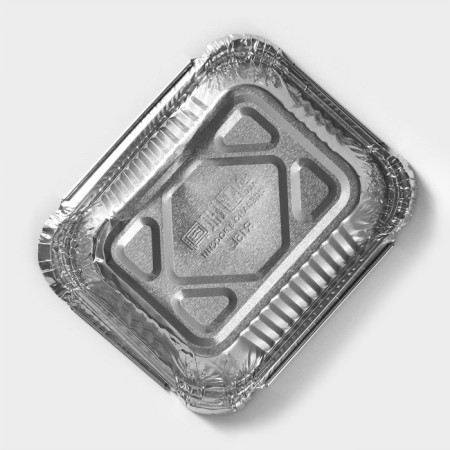 Foil form for baking and baking of the share, 255 ml, 12 × 9.5 × 4 cm, 100 pcs/un-4