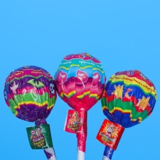 Caramel on a stick in a set with a gift 