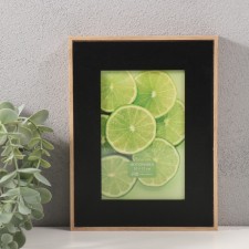 MDF photo frame in 1 photo 10x15 cm with an Enric Black Pasparte Black 3x16x21 cm color
