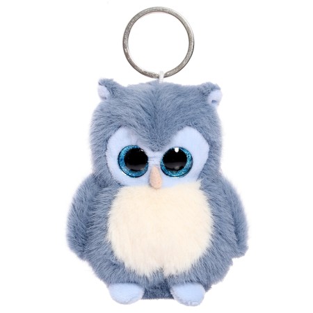Soft toy "Owl", Blue color, 11 cm