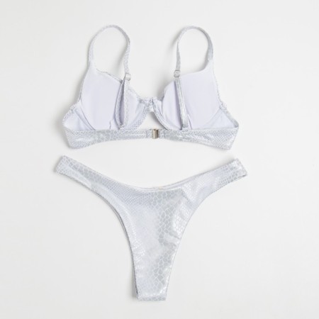 Swimsuit female separate minku color silver, size 44-6