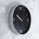 Wall clock, series: interior, "Edith", D-30.5 cm, silver