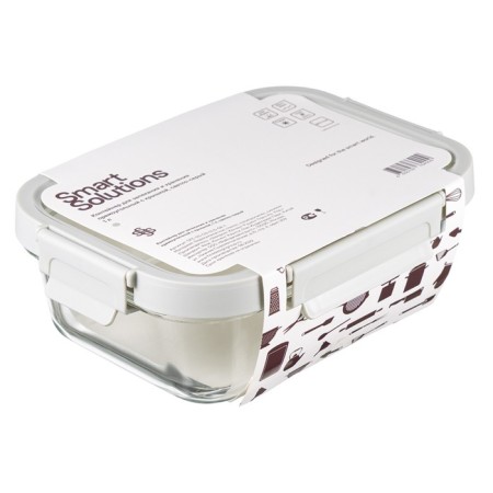 Smart Solutions baking and storage container, rectangular, with a lid, 1 l, the color is light gray-28
