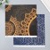 Scrapbooking paper bilateral "Mehendi and geometry silver" tights 180 g 30.5x32cm