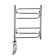 Domoterm electric heated towel rail "Ophelia" P6, 400x500 mm, left, chrome