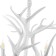 Caust "Horn" 4he14 40w is white 65x65x40-130 cm Bayerlux