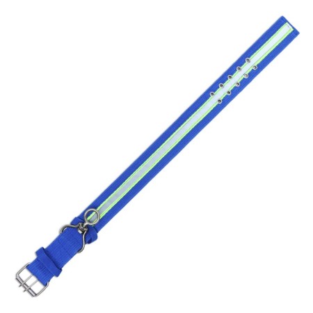Four -layer reflective collar with a swivel 65 x 4 cm, blue-4