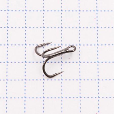 The hook KOI Slender Round Treble, size 16 Int, BN color, tee, 5 pcs.