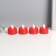 LED candles, spinkers Led Risalux “Make lighter” set of 4 pcs., Red, RGB, 3.5 × 3.5 × 4 cm