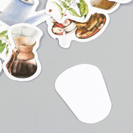 Stickers for creativity "Fragrant coffee" set of 46 pcs 4.4x4.4x1.1 cm-2