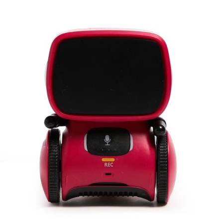 Interactive “cute robot” robot, light and sound effects, Russian voice acting, red color-1