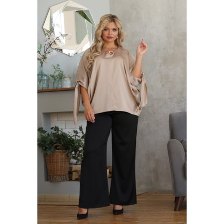 Female suit, size 48, beige color-6