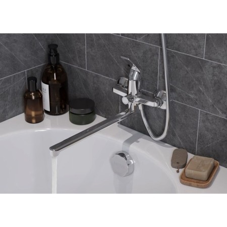 Santek Kant bath mixer, long spout, with accessories, chrome-3