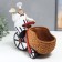 Souvenir Polystone stand for a bottle "Cook on a three -wheeled bicycle" 24.5x13.5x24 cm