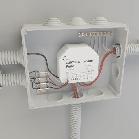 Relay Wi-Fi Elektrostandard, 2500 W, 48x53x22 mm, IP20, white color-6