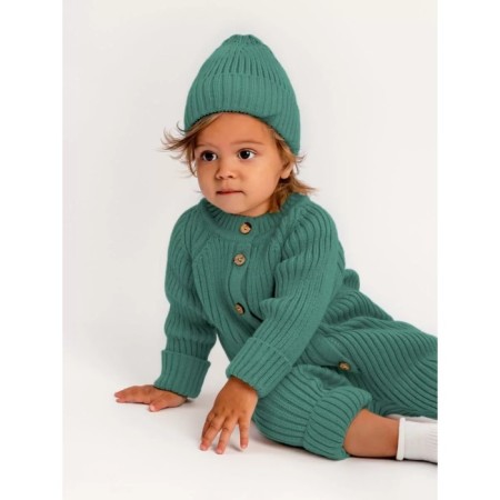 Knitted Knitted Children's Pure Love Tot, height 74 cm, green color-8