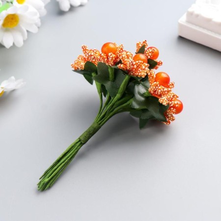 Decor for creativity "Balls in colors" (1 set = 1 bouquet) in a bouquet 12 pcs mix 10x2.5x2.5 cm-4