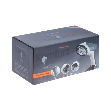 Manual steamer Leonord Le-1800, 1500 watts, 220 ml, 25 g/min, cord 1.5 m, gray-9