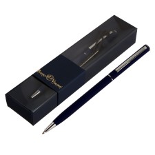 Switching handle, 0.7 mm, Bruno VisConti Palermo, blue rod, dark blue metal case, in case