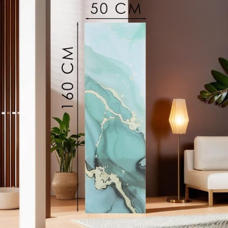 Shirma "Marine Emerald, Malachite with the Golden Flood", 200 x 160 cm-1
