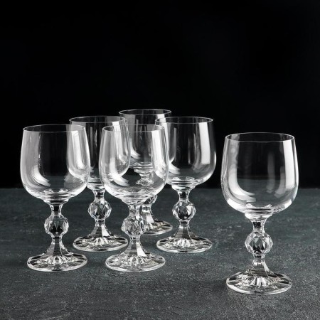 A set of glasses for the wine Bohemia Crystal "Claudia", 190 ml, 6 pcs