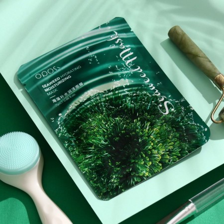 Facial mask for face with seaweed, moisturizing