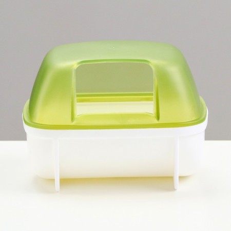 A toilet for rodents "Pijon", 10.2 x 7.2 x 7.2 cm, green-1