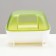A toilet for rodents "Pijon", 10.2 x 7.2 x 7.2 cm, green