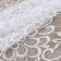 Lace elastic fabric, 185 mm × 2.7 ± 0.5 m, white color