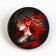 Metal anime icon, “black red” set, d = 38 mm, 4 pcs.
