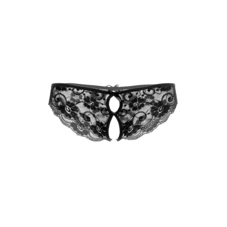 Erotic lace panties with EROLANTA access, black color, size 46-48-8