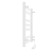 Towel Electric Laris Hephaestus Cheka, 500x800 mm, 7 crossbars, left, white