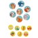 Puzzle. Training circle with Velcro "Who lives where and who eats what?"