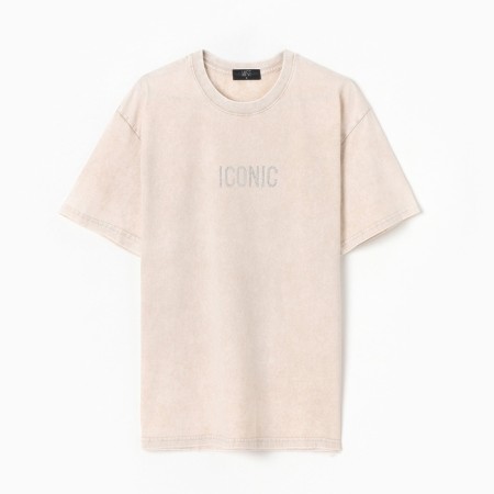 Women's T -shirt Mist icon made of boiled cotton, p. M, milk-4