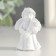 Polystone souvenir "Snowthrough angel in a dress with flowers" mix 5.2x3.3x3 cm