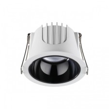 Luminer built -in LED NovOCH. KNOF, 10W, LED, 62x87x87 mm, color body white, black reflector