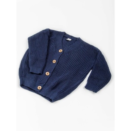 Cardigan Children's Knit, height 122 cm, blue color-8